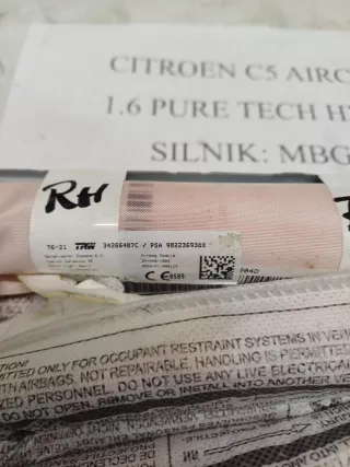 9822369380 Подушка безопасности Citroen C5 Aircross Арт AL16588128535, вид 2