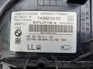 7439209-01,7439210-01 Фара передняя (комплект) BMW 5 G30/G31 Арт AL10844520676, вид 6