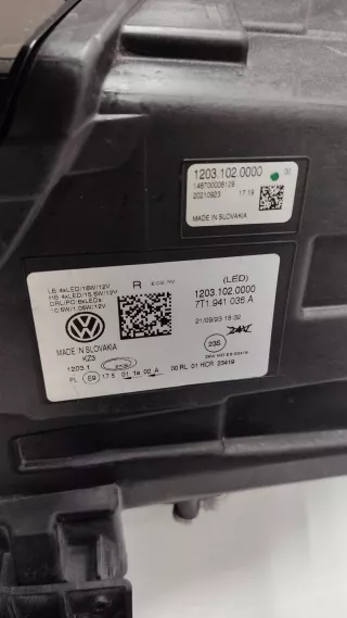 7T1941036A,7T1941035A Фара передняя (комплект) Volkswagen Transporter T7 Арт AL12245991594, вид 9