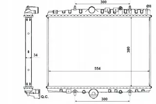 53787,NRF,GIFT Радиатор основной Citroen C5 2 Арт AL12360906668, вид 2