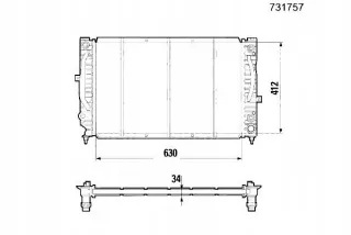 731757,VAL,GIFT Радиатор основной Audi A6 Allroad C5 Арт AL12370182835, вид 2