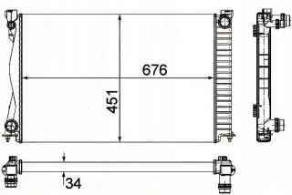  Радиатор основной Audi A6 C6 (S6,RS6) Арт AL12375794353, вид 1
