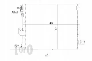 019-016-0032 Радиатор кондиционера  Hyundai Sonata (NF) Арт AL12450867359, вид 2