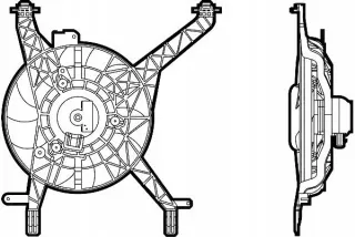 696345 Вентилятор радиатора Ford Fiesta 5 Арт AL12451312750, вид 2