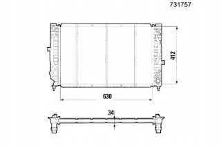 731757,VAL,ZS Радиатор основной Audi A6 Allroad C5 Арт AL12463905787, вид 2