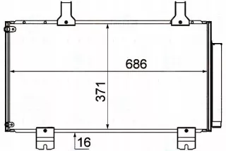 BRH8FC,351,310-261,RS1 Радиатор кондиционера  Honda Accord 8 Арт AL12514671956, вид 2