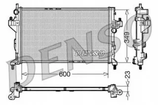 DENDRM20045,RS2 Радиатор основной Opel Corsa C Арт AL12559519820_2, вид 2