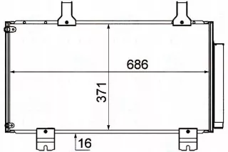 BRH8FC,351,310-261,RS2 Радиатор кондиционера  Honda Accord 8 Арт AL12559545480, вид 2