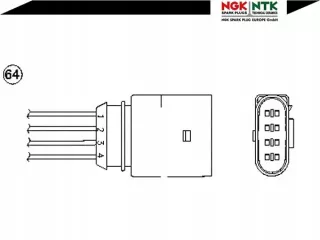 NGK402,RS2 Лямбда-зонд Skoda Fabia 2 Арт AL12563976014, вид 3