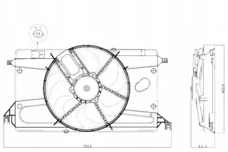 TYC820-0002,RS2 Вентилятор радиатора Mazda 3 BK Арт AL12564005101, вид 2