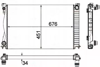 BRH8MK,376,790-104,RS3 Радиатор основной Audi A6 C6 (S6,RS6) Арт AL12567041822, вид 2