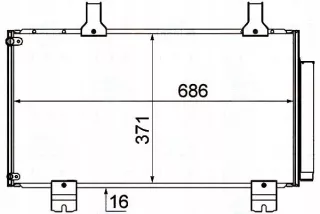 BRH8FC,351,310-261,RS4 Радиатор кондиционера  Honda Accord 8 Арт AL12585381237, вид 2