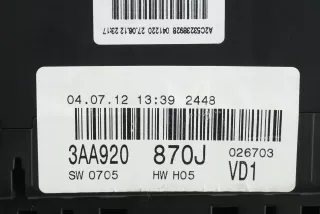 3AA920870J Щиток приборов (приборная панель) Volkswagen Passat B7 Арт AL15834018842, вид 5