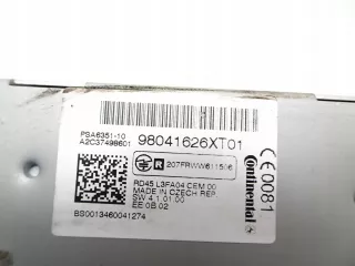 98041626XT01 Магнитола (аудио система) Citroen DS3 Арт AL16710899440, вид 9