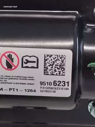 95106231 Подушка безопасности пассажира Opel Mokka 1 Арт AL17147787994, вид 3