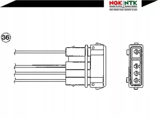 NGK283,RS5 Лямбда-зонд Volkswagen Golf 6 Арт AL12611144499, вид 3