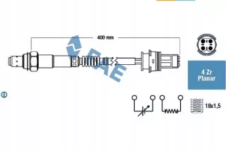 FAE77251,RS6 Лямбда-зонд Mercedes C W203 Арт AL12615781015_4, вид 2