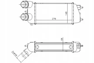 NIS96495(iMOTO) Интеркулер Citroen C3 1 Арт AL12693099110, вид 2