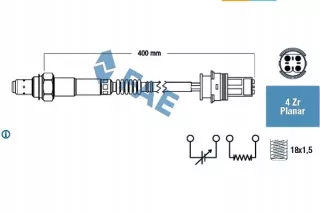 FAE77251(HQ) Лямбда-зонд Mercedes C W203 Арт AL12733292635_4, вид 2