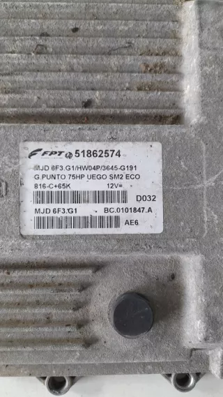 51862574,MJD6F3G1 Блок управления двигателем Fiat Punto 3 Арт AL12763006655_2, вид 2