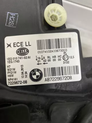 7229672 Фара передняя (комплект) BMW 1 F20/F21 Арт AL15433805512, вид 3
