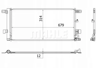 AC961000S Радиатор кондиционера  Audi A4 B9 Арт AL13065053974, вид 2