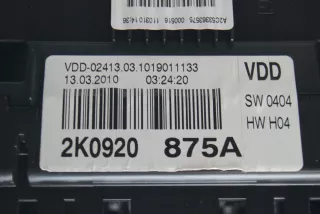 2K0920875A Щиток приборов (приборная панель) Volkswagen Caddy 1 Арт AL13160766437, вид 6