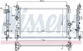 630783 Радиатор основной Opel Adam Арт AL13199210698, вид 5