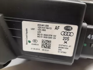 8V0941034 Фара передняя (комплект) Audi A3 8V Арт AL15287769346_2, вид 4