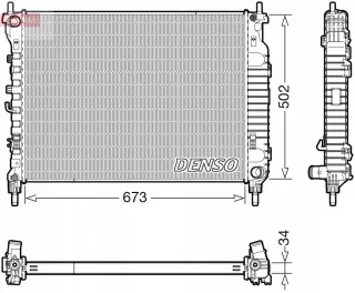 DRM20125 Радиатор основной Opel Antara Арт AL15300328757, вид 2