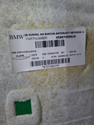 51448065009, 9874506, 7 Обшивка потолка BMW 5 G30/G31 Арт 349362RM, вид 7