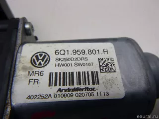 6Q1959801HSK3 VAG Моторчик стеклоподъемника Skoda Fabia 2 restailing Арт E48521573, вид 5