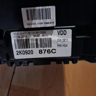 2K0920876C Щиток приборов (приборная панель) Volkswagen Touran 2 Арт AL13439080069, вид 3