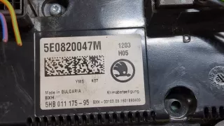 5e0820047m Блок управления печки / климат-контроля Skoda Octavia A7 Арт 9151293, вид 3