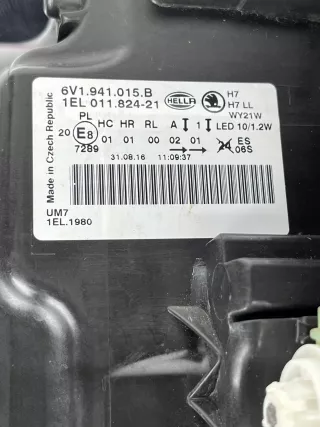 6V1941015B Фара передняя (комплект) Skoda Fabia 3 Арт AL13662022688, вид 5
