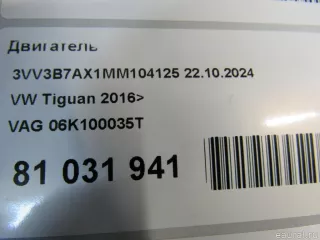 06K100035T VAG Двигатель Volkswagen Tiguan 2 Арт E81031941, вид 11