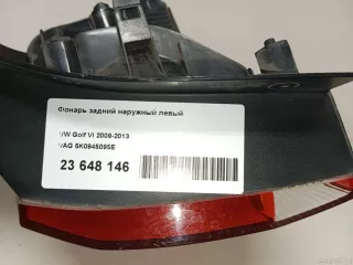 5K0945095E VAG Фонарь задний наружный левый Volkswagen Golf 6 Арт E23648146, вид 8