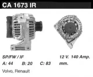 CA1673 Генератор Volvo S40 1 Арт 150595550
