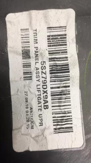 5SZ79DX9AB Обшивка крышки багажника Fiat 500 2 Арт 9663_2, вид 4