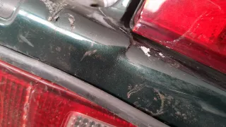 5215960913 Бампер задний зеленый Toyota Land Cruiser Prado 120 Арт 9292043, вид 4