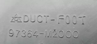 97364-M2000,97380-M2000,97383-M2100,97384-M2100,97385-M2100,97386-M2100,97387-M2100,97388-M2100 Воздуховод отопителя (печки) Hyundai Santamo 2.0л i Арт 2097909, вид 8