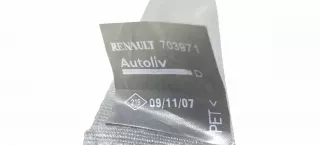 703971 Ремень безопасности передний правый Renault Logan 1 Арт 2081564_1, вид 4