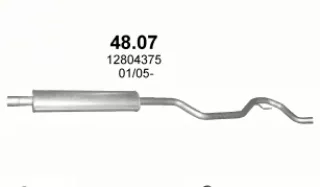 12804375 Глушитель Saab 9-3 1 Арт av0242293, вид 1