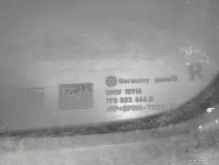 1T0853666R9B9 VAG Заглушка (решетка) в бампер передний Volkswagen Touran 2 Арт E23706903, вид 7