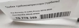 282462F600 Hyundai-Kia Патрубок турбины Hyundai Santa FE 4 (TM) restailing Арт E70778359, вид 5