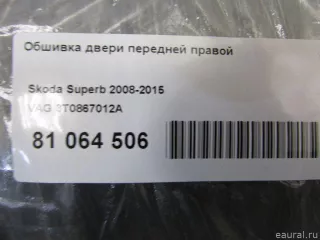 3T0867012A VAG Обшивка двери передней правой Skoda Superb 2 Арт E81064506, вид 10