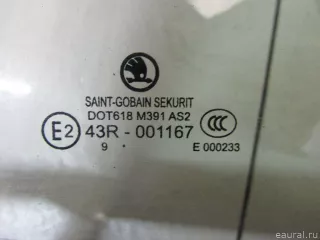 3T5845209AD VAG Стекло двери задней левой (форточка) Skoda Superb 2 Арт E81068555, вид 5
