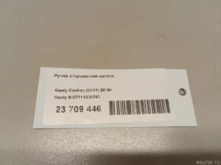 6027116300742 Geely Ручка открывания капота Geely Coolray Арт E23709446, вид 10