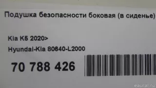 80640L2000 Hyundai-Kia Подушка безопасности боковая (в сиденье) Kia K5 3 Арт E70788426, вид 10