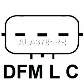 373002B960,ALA3784GB,ALD3784KR,2622503 Генератор Hyundai Kona Арт А2223341442-5, вид 3
